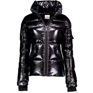 SAM. Freestyle Down Puffer Jacket. Jet Black Coat. Women’s Size Small. Brand New